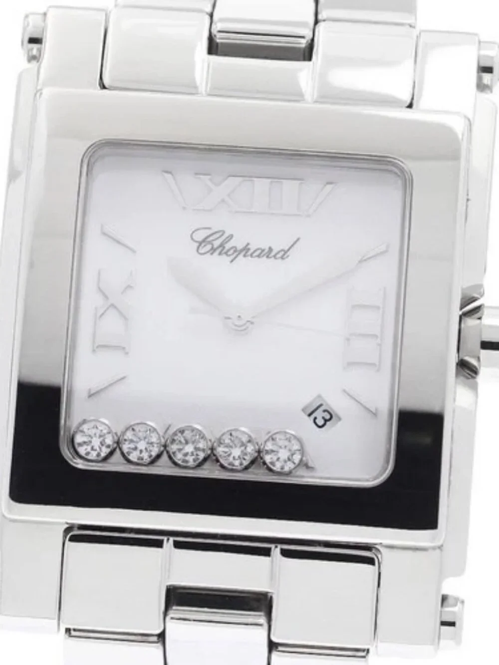 Chopard Happy Sports XL 8447 Date 5P diamond white Dial Quartz Boy's_963296